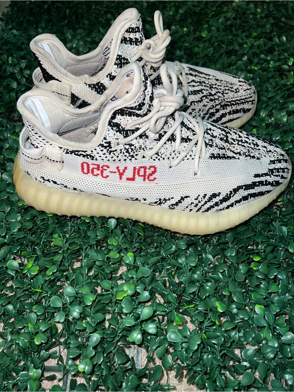 adidas Yeezy Boost 350 V2 in White, Black & Red